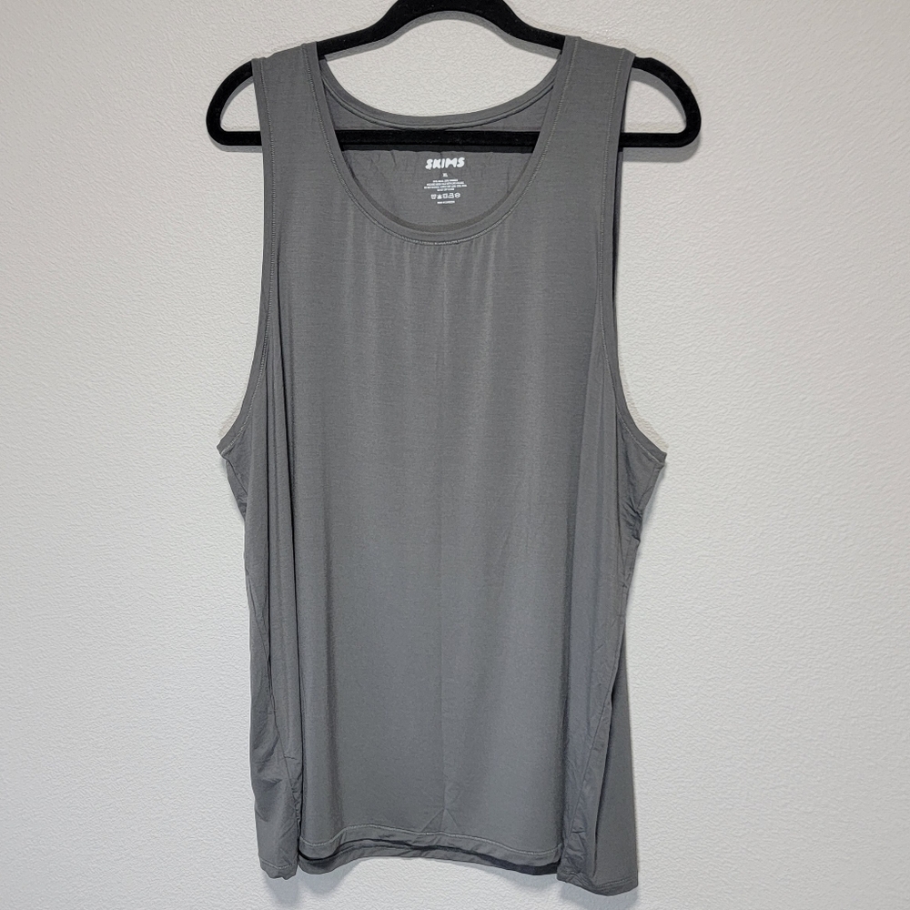 Skims Gunmetal Modal Stretch Lounge Tank Top